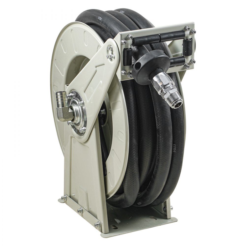 Fuel Hose Reel, Retractable Diesel Hose Reel, 3/4" x 60" Automatic Refueling Nozzle
