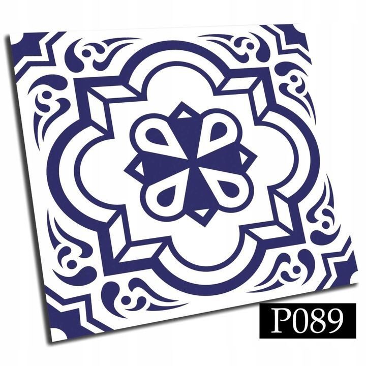 9x self-adhesive PVC tiles, 30x30 cm, traditional pattern