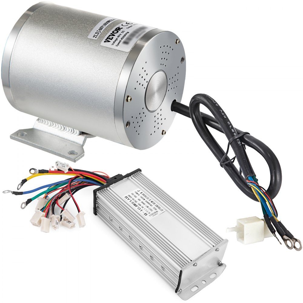 Bürstenloser Motorsatz 48 V, elektrischer bürstenloser Steuermotor 1800 W, elektrischer bürstenloser Gleichstrommotor, bürstenloser Elektromotor, bürstenloser Elektromotor