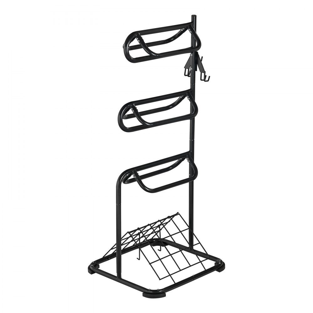 Freestanding saddle stand, 3 tier saddle stand, heavy duty saddle cover stand, removable and rotating, English and western saddle stand for saddle room organization