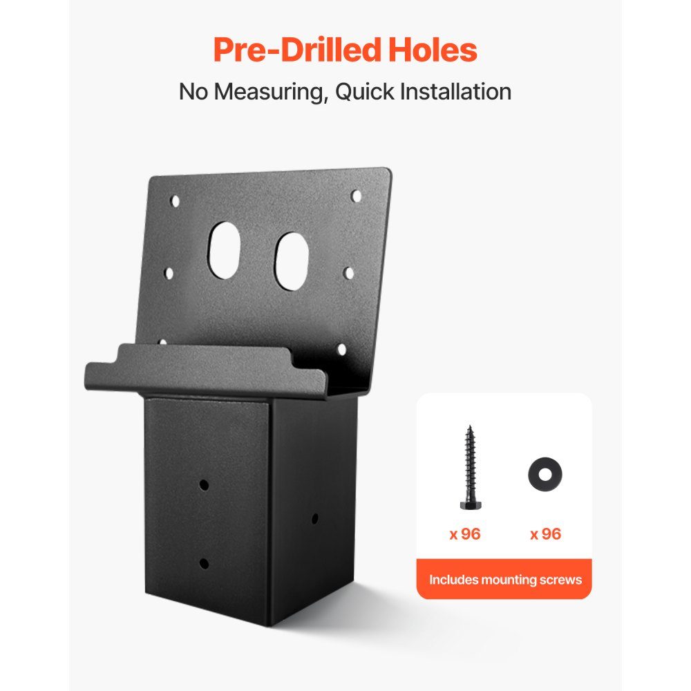 8° Tilt Brackets Platform Mount Fits 88.9 x 88.9mm Wood 1000kg Load Capacity Deer Stand Mount for High Seats Hunting High Seats Shooting Ranges Pack of 8