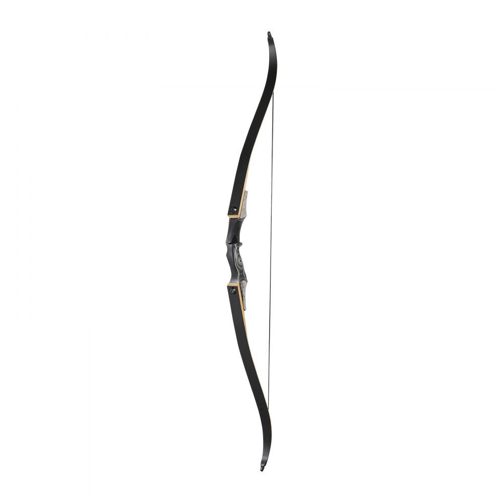 Zestaw łuku refleksyjnego i strzał (1524 mm), drewniane łuki do obalania, ergonomiczny zestaw łuku refleksyjnego dla praworęcznych, długi łuk do treningu strzeleckiego na świeżym powietrzu, od początkujących do zaawansowanych, 13,61 kg