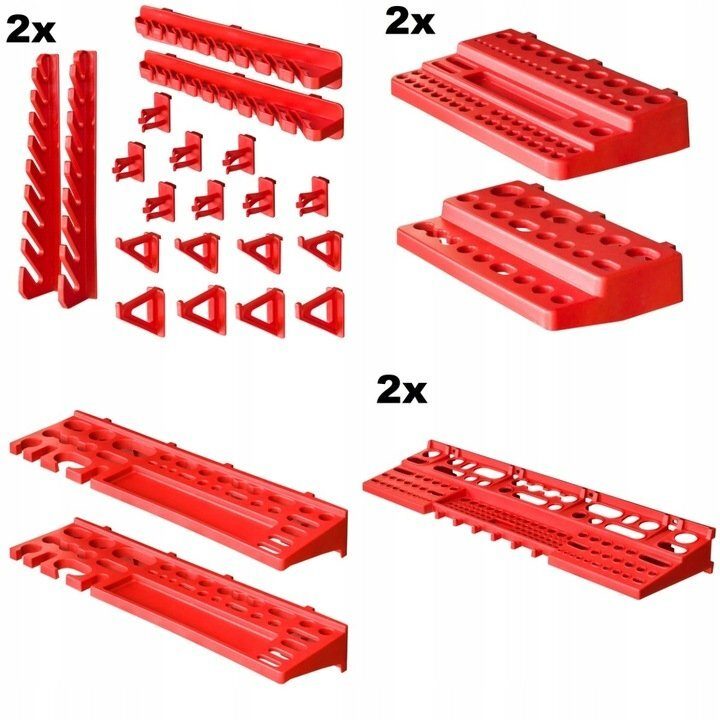 Workshop shelf tool wall 230x78 cm complete set