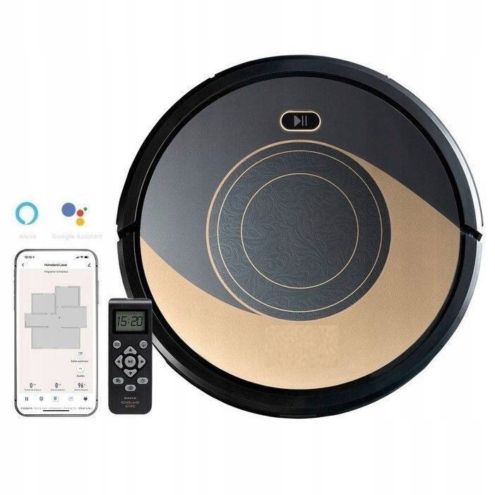 Robot vacuum cleaner, robot mop complete set with Amazon Alexa voice control app
