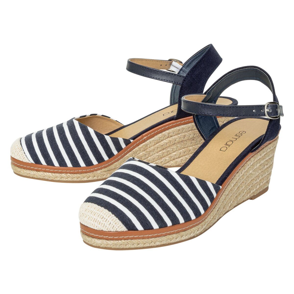 esmara® damessandalen met sleehak in zomerse raffia-look