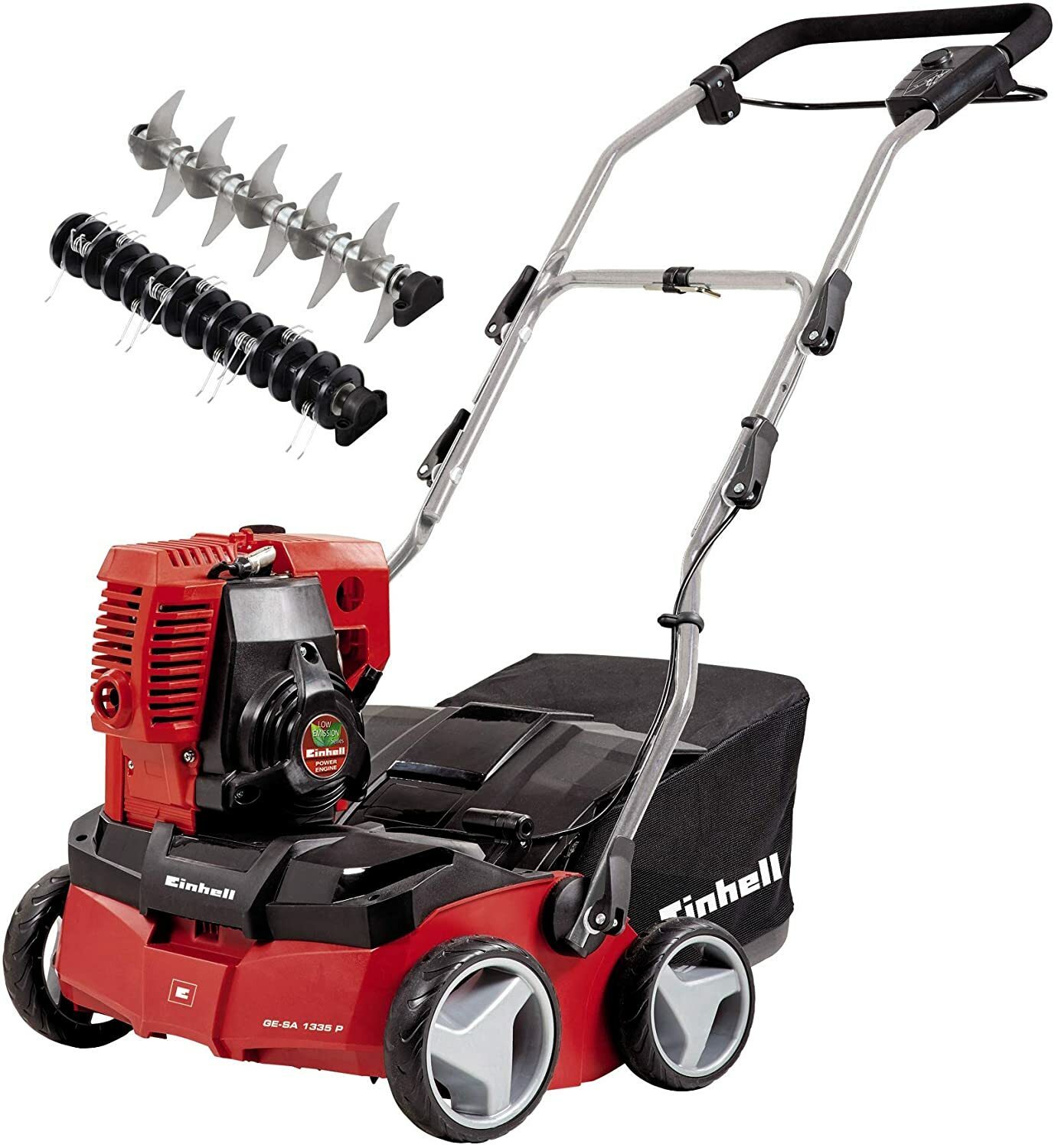 *ANGEBOT* Einhell Benzin-Vertikutierergebläse GE-SA 1335 P (1300 W, 35 cm Arbeitsbreite, bis 9 mm Arbeitstiefe, 28 l Fangsack, empfohlen bis 1000 m²)