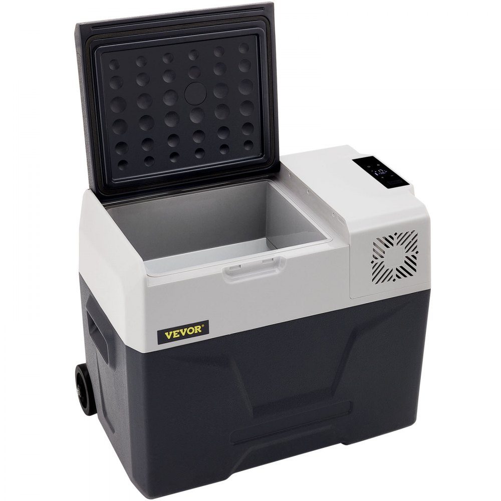 40L Auto Kühlschrank Kompressor Kühlbox Edelstahl Urlaub Isolierbox Mini Kühlschrank Kühlbox Auto und Steckdose