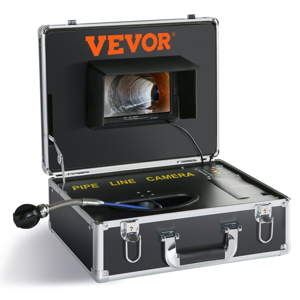 Professionelle 7" 480p Rohrkamera 30m Kanalkamera Endoskop 1000TVL Inspektionskamera 130° Betrachtungswinkel 25mm Kameradurchmesser 4500 mAh Akku für 6 Stunden Endoskopkamera Rohr DVR & Fotoaufzeichnung
