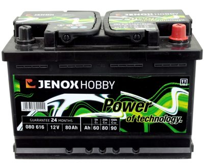 Jenox Hobby 80ah 12v Batterie Boote Yachten – Art.-Nr. 080 616