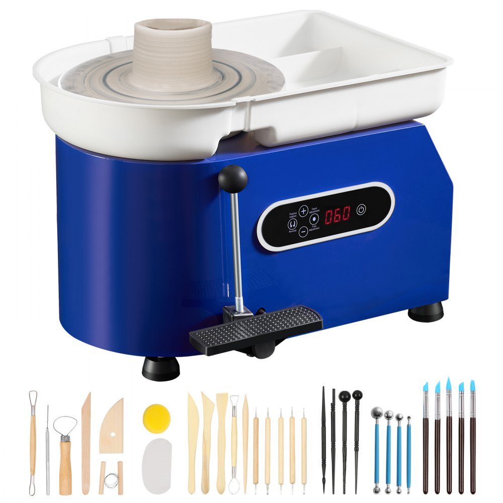 Pottery Wheel Ceramic Wheel 450W Electric Pottery Wheel 28cm 300RPM Pottery Wheel with Pedal and Apron Forming Machine Suitable for Beginners and Enthusiasts