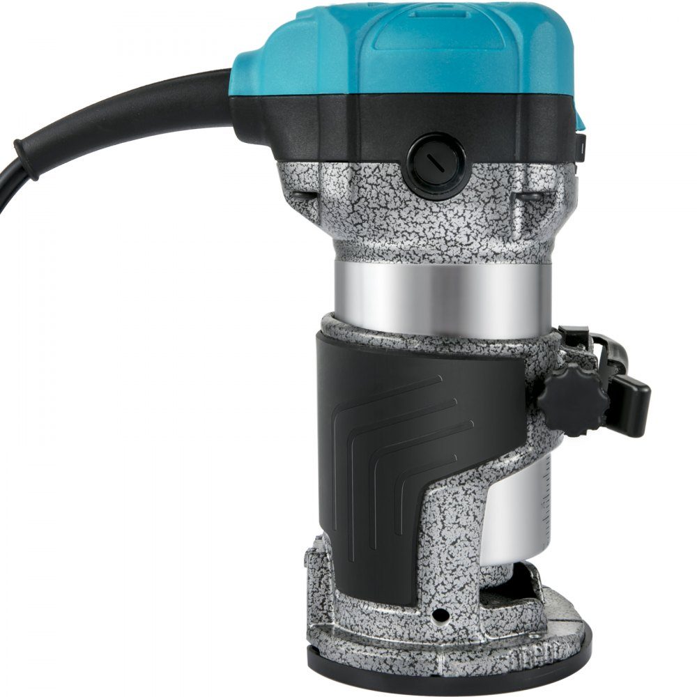 Electric Hand Router 800W, One-Hand Router 30000 RPM, Wood Edger, 3 Collet, Soft Start, Aluminum Alloy, Speed ​​Control, Electric Router Woodworking