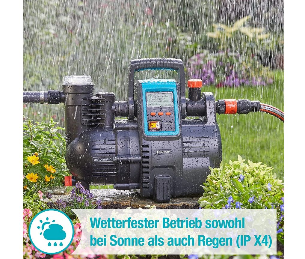 GARDENA 5000/5 LCD Hauswasserautomat mit Wetterschutz