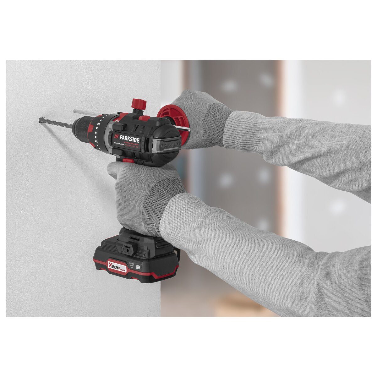 Zestaw akumulatorowego startera wiertarko-wkrętarki udarowej PARKSIDE PERFORMANCE® 20 V „PSBSAP 20-Li C3” z akumulatorem i ładowarką