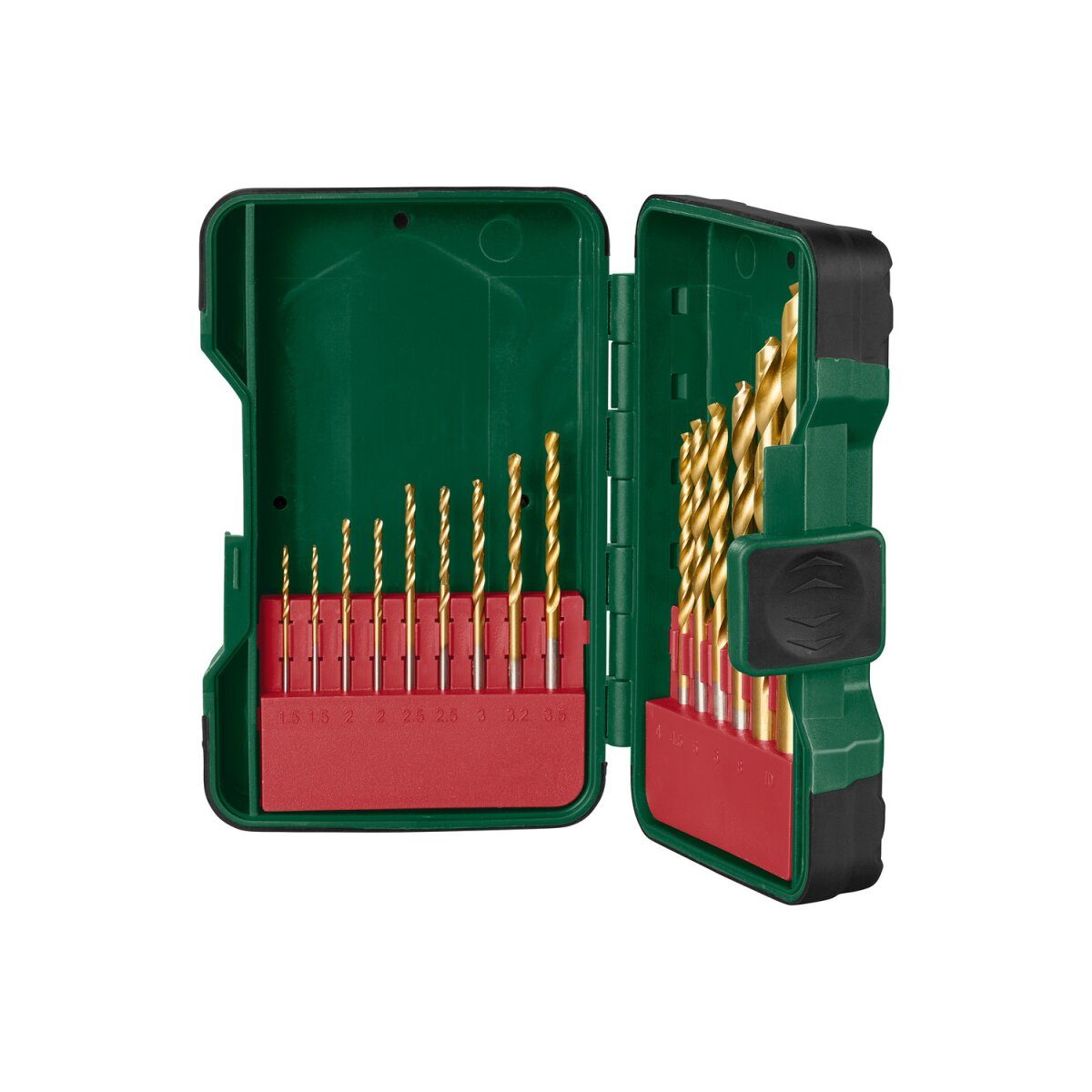 PARKSIDE® drill and bit set »PBB 4 C2«, sorted packed (HSS twist drill Set 15-tlg.)