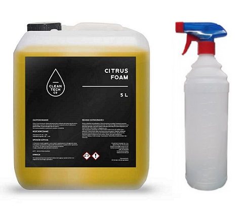 CLEANTECH PIANKA CYTRUSOWA 5L + TENZI PUSTA BUTELKA 1L – Nr kat. HT-47439