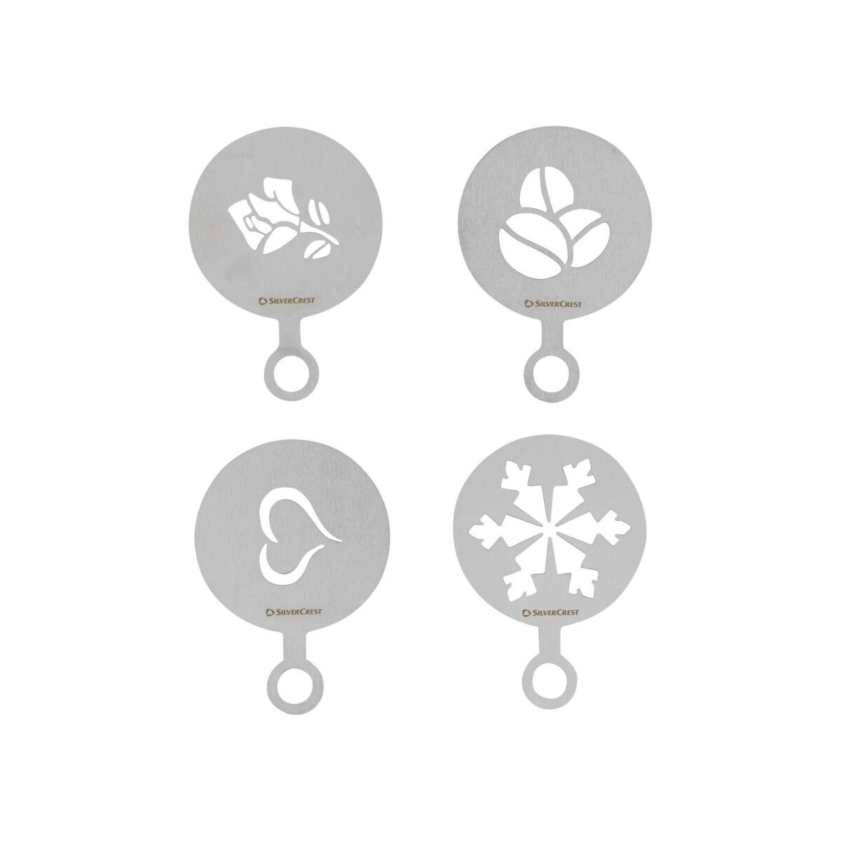 SILVERCREST® Siebträger-Abschlagbox / Tamperstation / Milchkännchen / Kakaostreuer mit Motiven