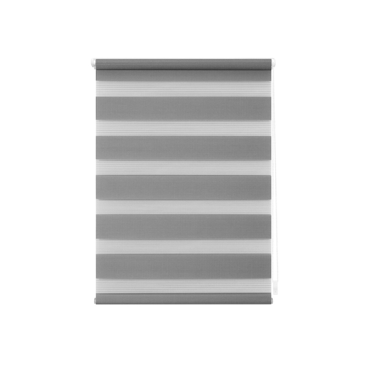 Lichtblick Klemmfix duo roller blind, sun and privacy protection, light regulation, no drilling, 45 x 150 cm, gray