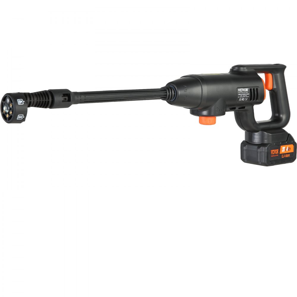 Akku-Hochdruckreiniger, kabelloser Wasser-Hochdruckreiniger, Spritzpistole, Hochdruckreiniger-Pistole (220W 21V, 40bar, für mobile Reinigung und Bewässerung, 4L/min, inkl. Zubehör, Ladegerät)