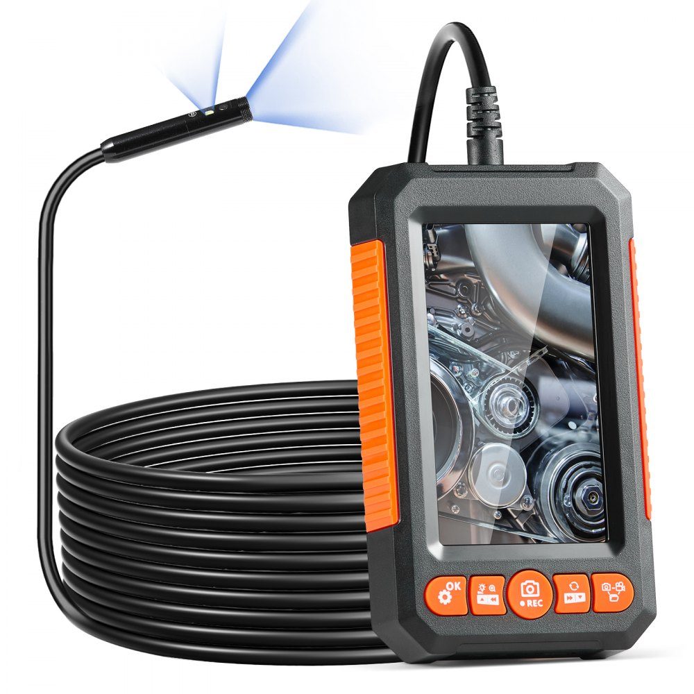 Sewer camera endoscope camera inspection camera 1080P pipe camera 5m cable 4.3" display