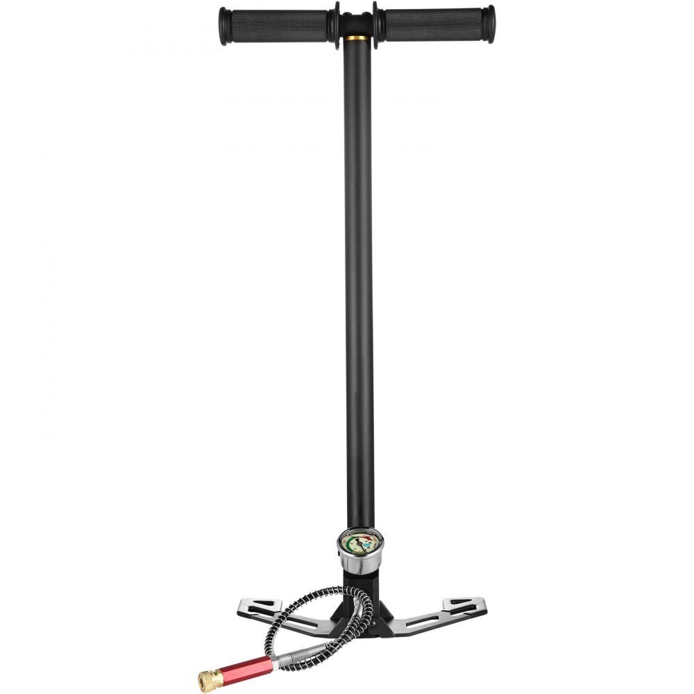 3-traps handluchtpomp, 4500 PSI luchtgeweerpomp, 310 bar PCP-pomp 3-traps luchtgeweeroplaadbeugel Handpomp, handbeugelpomp Drietraps stijgbeugelpomp, handluchtpomp Complete accessoireset