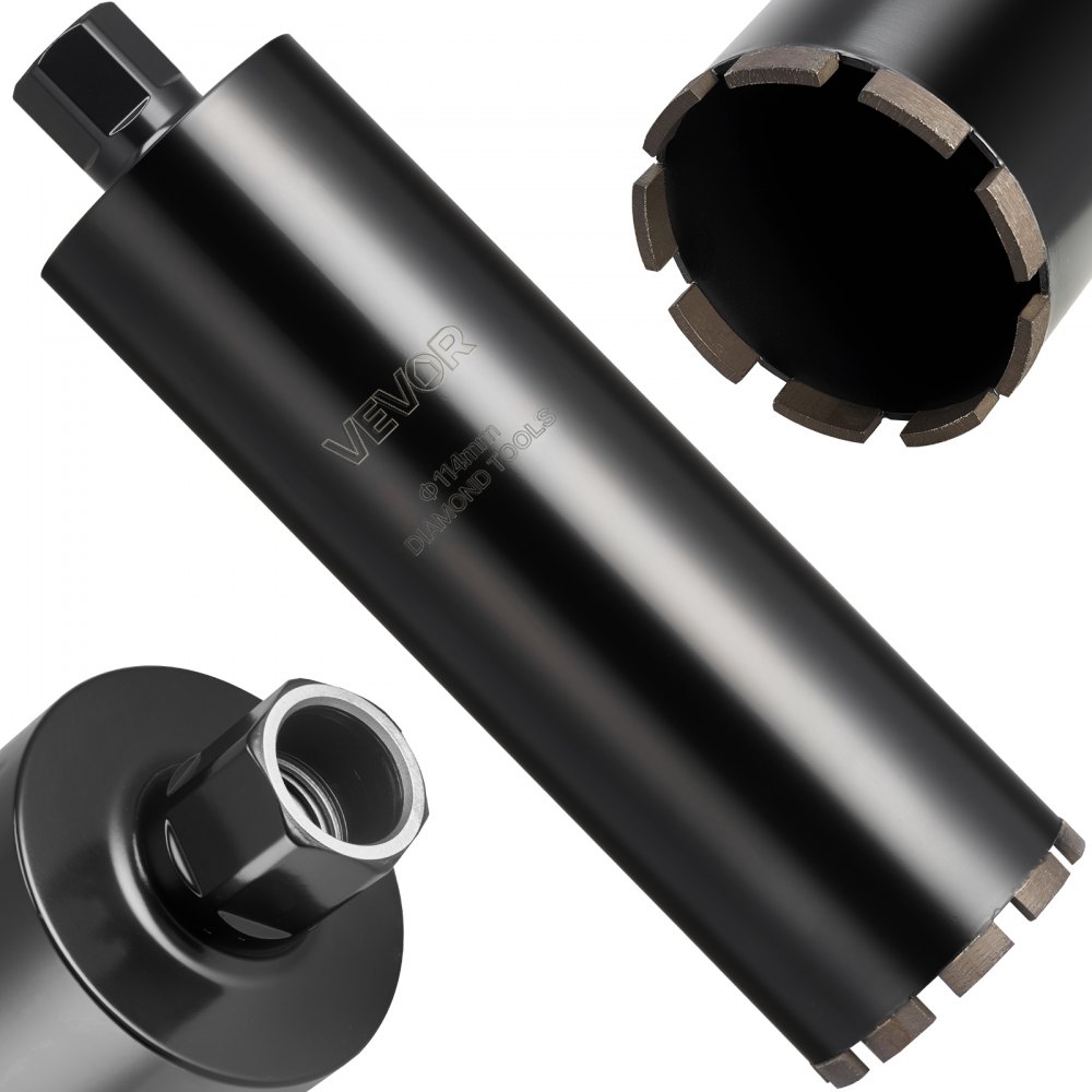 Kernboor φ 114 mm 356 mm boordiepte, 1-1/4 inch-7 binnendraad, uiterst nauwkeurige lastechniek, natte diamantkernboor kerngatboor voor metselwerk van gewapend beton