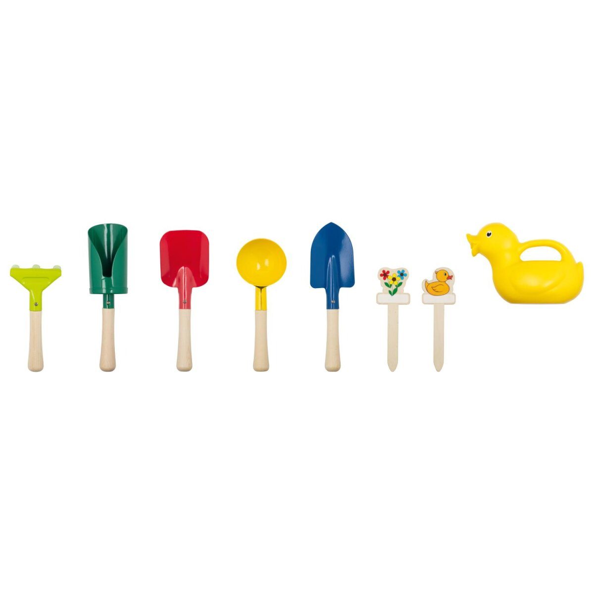 PLAYTIVE Kinder-Gartentasche, 9 Stück (grün)
