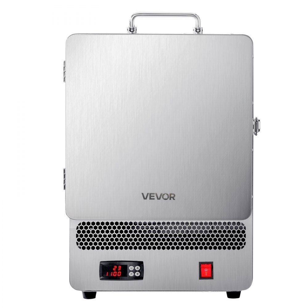 Stołowy piec do topienia 1500 W Mocny piec elektryczny 1200 ℃ Maksymalna temperatura Piec do topienia złota ze stali nierdzewnej do odlewania wosku Glina DIY Metalowa glazura hartująca na ceramicznym srebrze – Nr kat. HT-23710