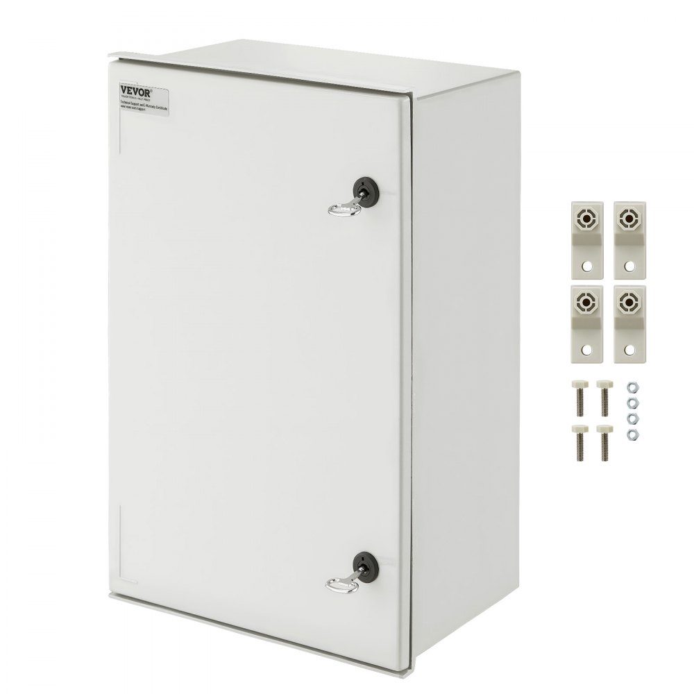 Schakelkast Stalen behuizing van NEMA, 600x400x230 mm, NEMA 4X glasvezel schakelkast, IP66 water- en stofdicht, elektrische aansluitdoos voor binnen en buiten, met montageplaat