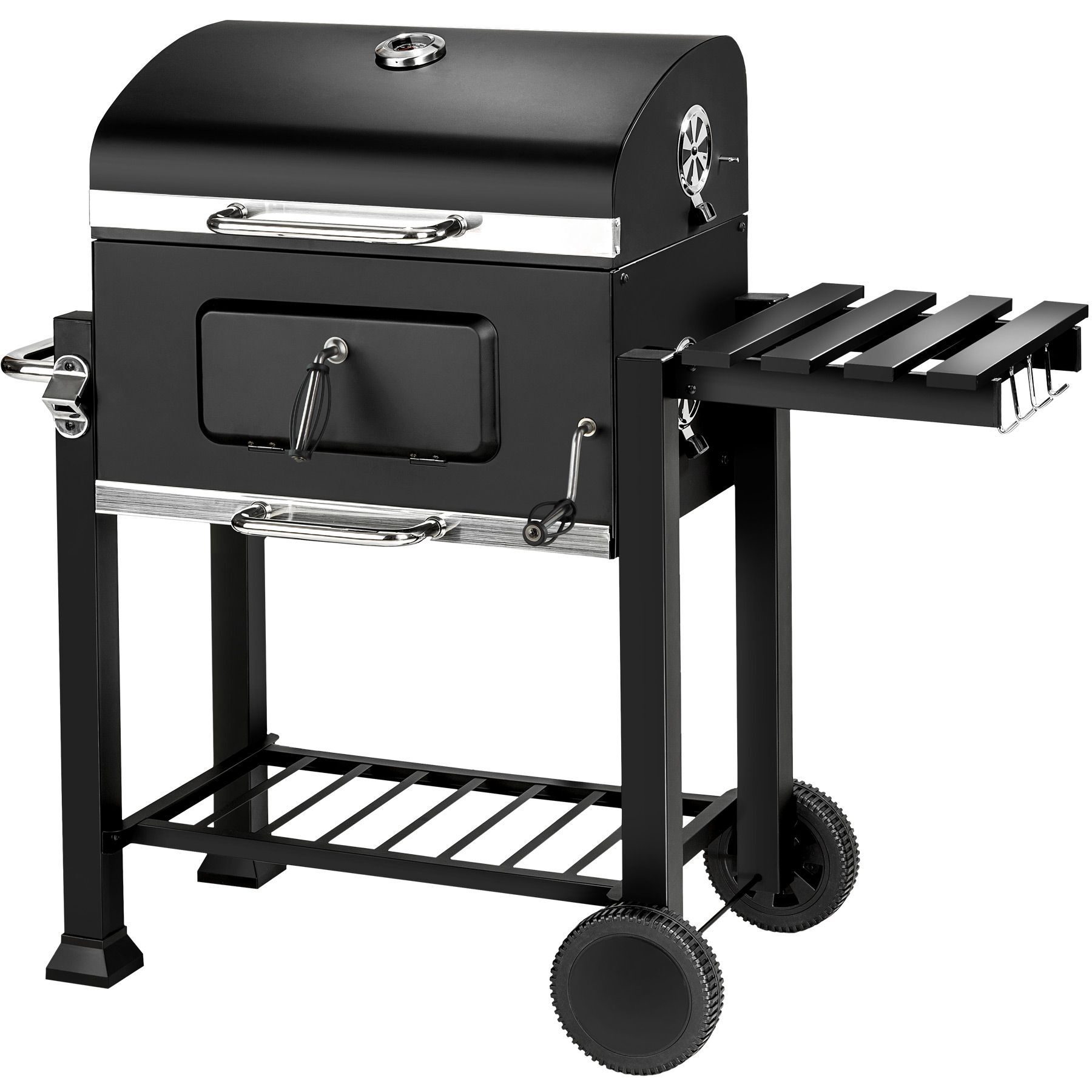 Charcoal grill BBQ charcoal grill garden grill grill cart bearing wheels