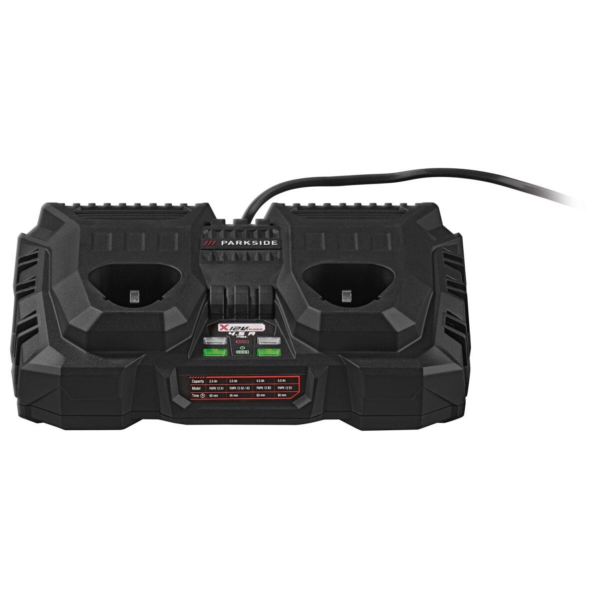 PARKSIDE® 12 V / 2 x 4.5 A double charger »PDSLK 12 B2«, without batteries