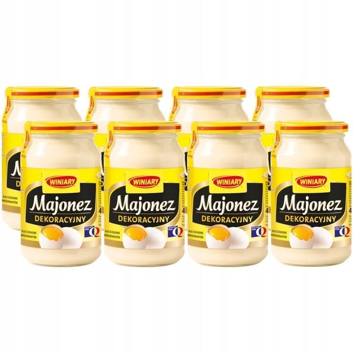 8 x Winiary decorative premium mayonnaise 400ml 607g