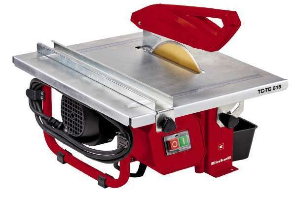 Einhell Fliesenschneidemaschine TH-TC 618 (600 W, Schnitthöhe 35 mm, Tischgröße 330 x 360 mm, Diamanttrennscheibe Ø 180 mm) + Einhell Diamanttrennscheibe passend für Fliesenschneider (180 x 25,4 mm)