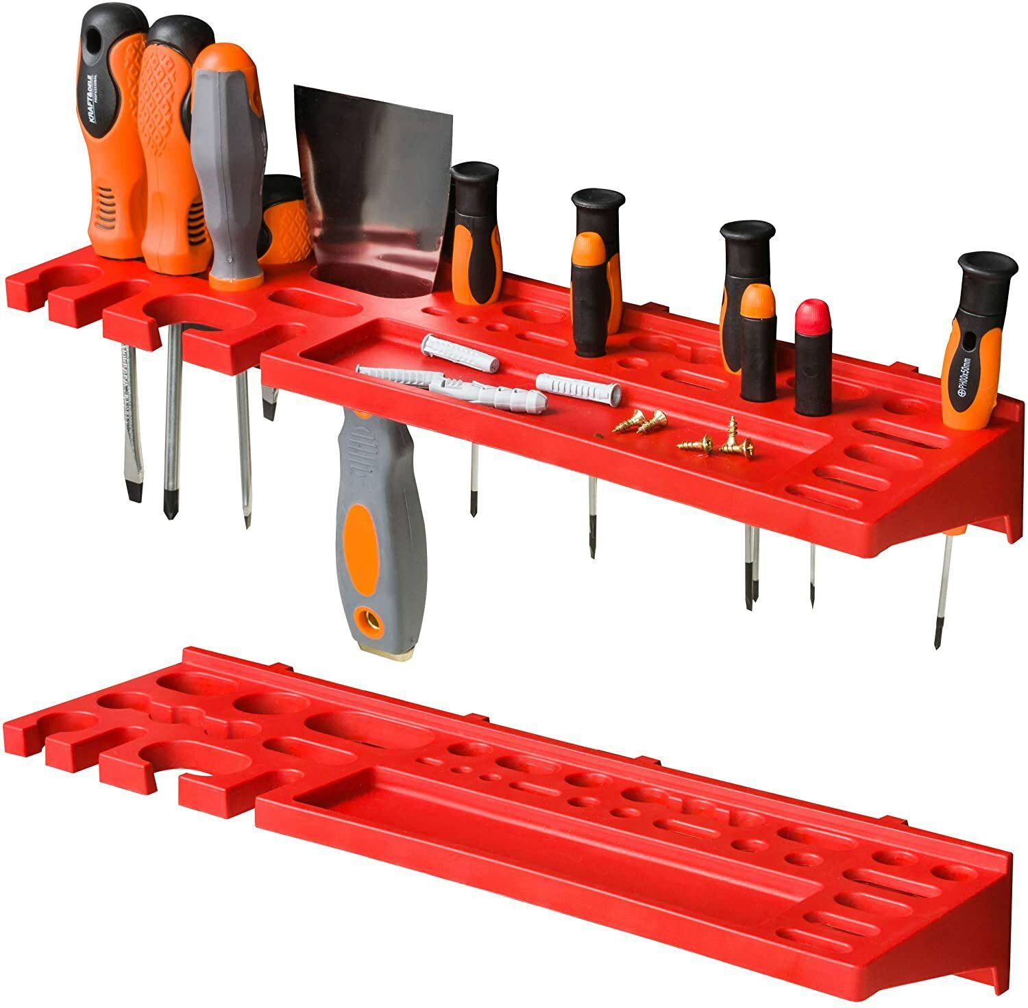 Stacking box wall shelf, workshop shelf, visible storage box, box, tool holder, hook set