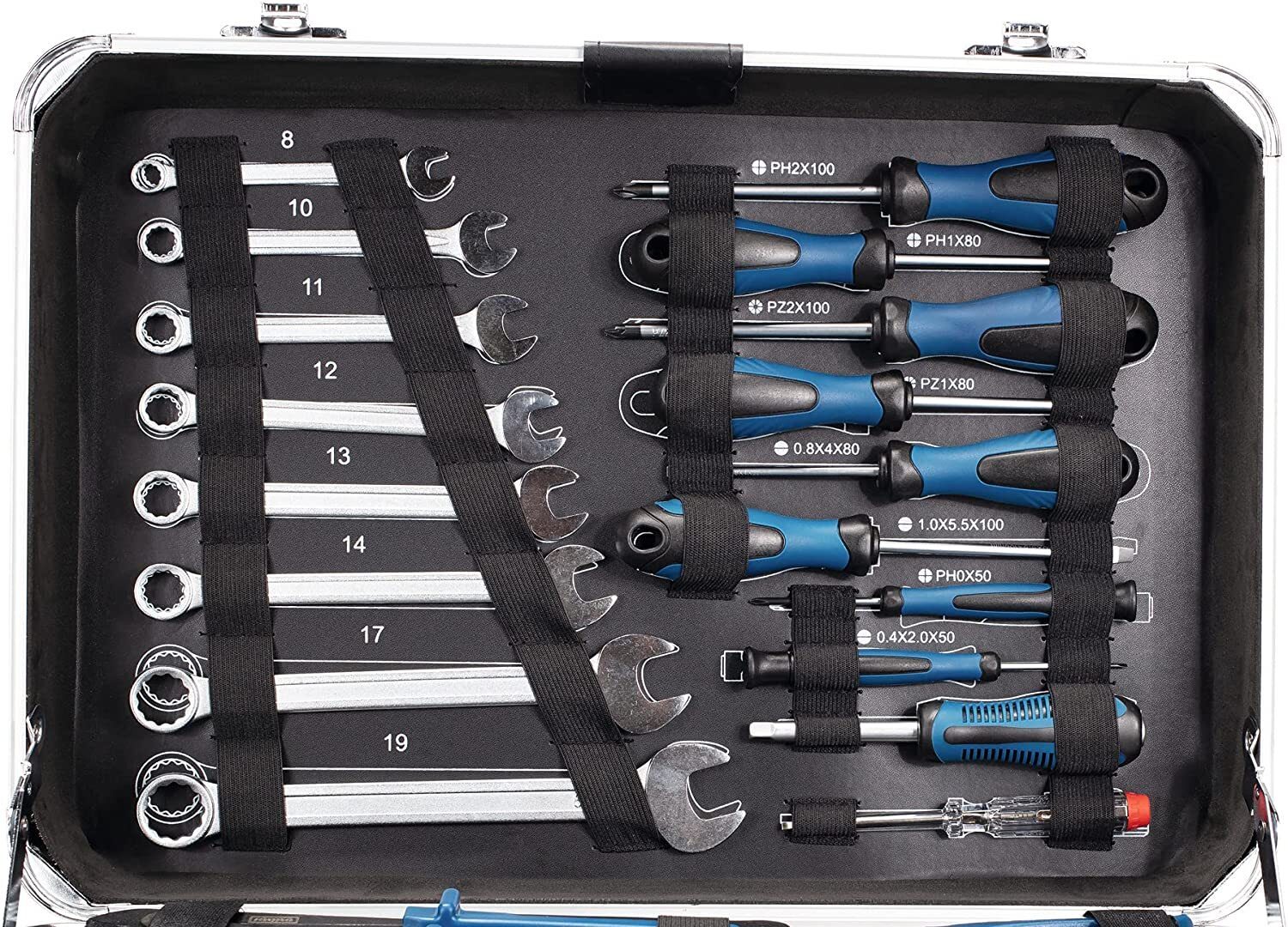 #TAGESDEAL# scheppach TB150 Werkzeugkoffer – 101-teilig bestückt | Metallgehäuse | Handwerkerkoffer