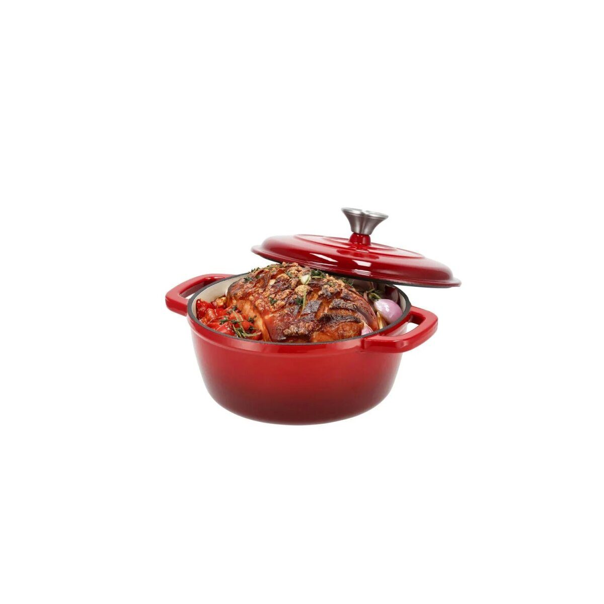 Marmite en fonte premium SILVERCREST® 22 cm / 2,8 litres avec système goutte à goutte