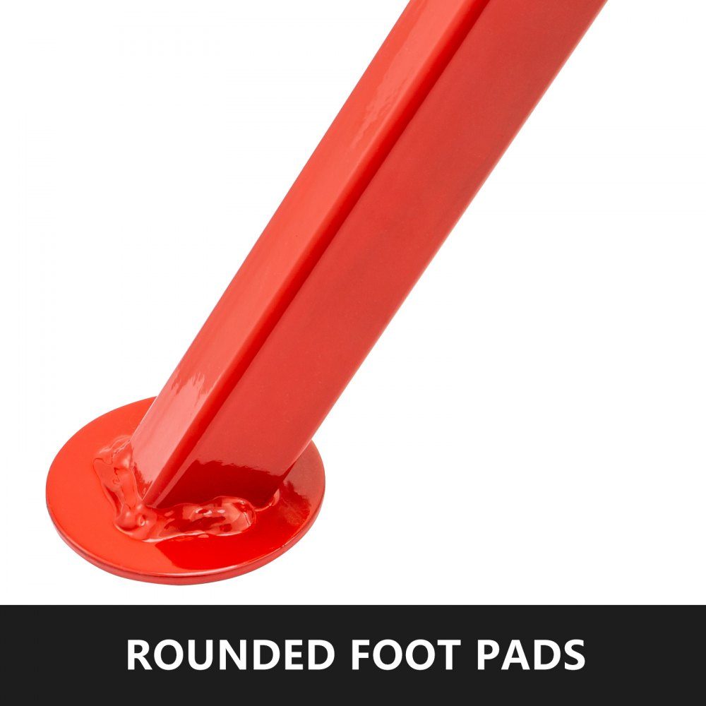 Pipe support with 2 ball transfer V head 1107A, folding pipe stand, 2.04 ton pipe rod, height adjustable