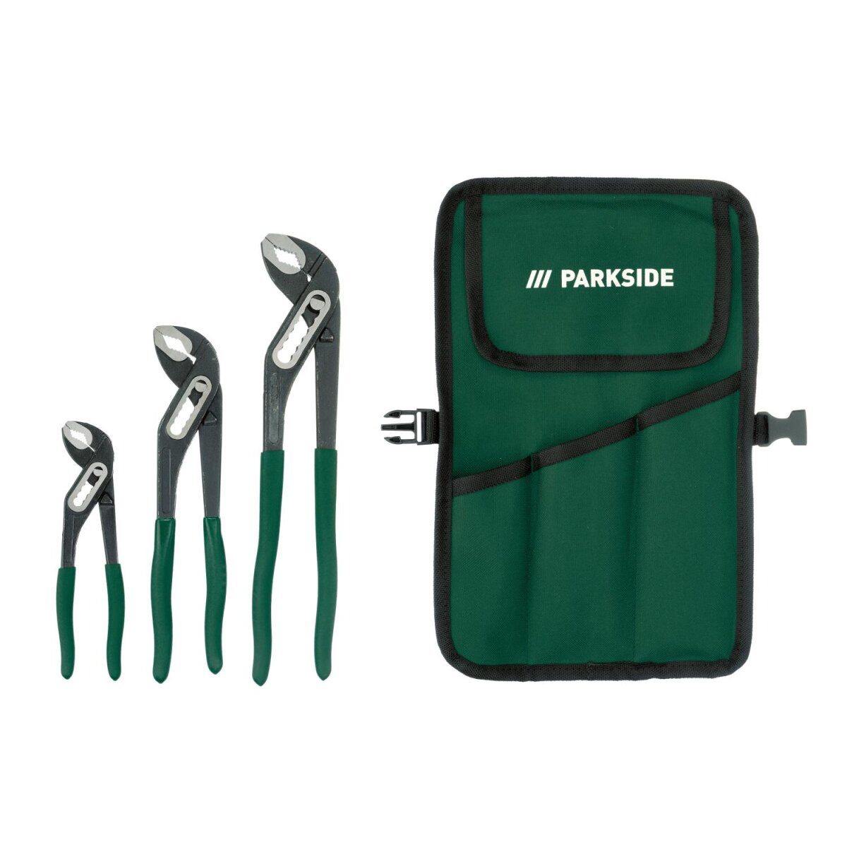 PARKSIDE® Rollgabelschlüssel/Wasserpumpenzangen-Set (Wasserpumpenzangen-Set 3-teilig)