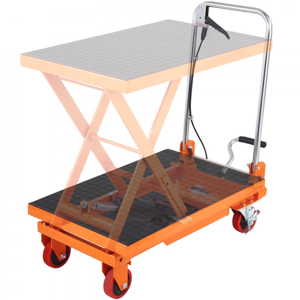 Hydraulic scissor lift table 150 kg load capacity lifting table trolley 220-720 mm lifting range lifting table workshop 700 x 450 mm platform scissor lift truck single scissor for factories warehouses supermarkets Hydraulic scissor lift table 150 kg load capacity lifting table trolley 220-720 mm lifting range lifting table workshop 700 x 450 mm platform scissor lift truck single scissor for factories warehouses supermarkets