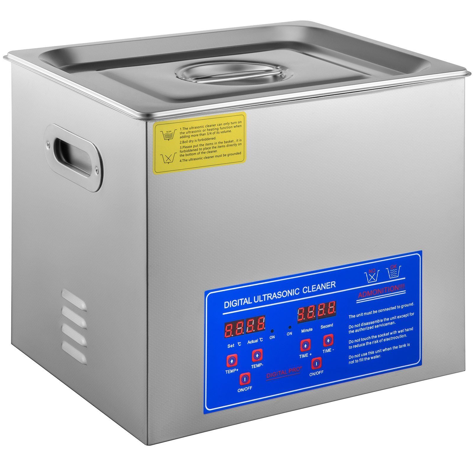 Ultraschallreiniger 10L Reiniger Ultraschall Ultraschallreiniger Ultraschallreinigungsgerät Edelstahl mit Digitalanzeige