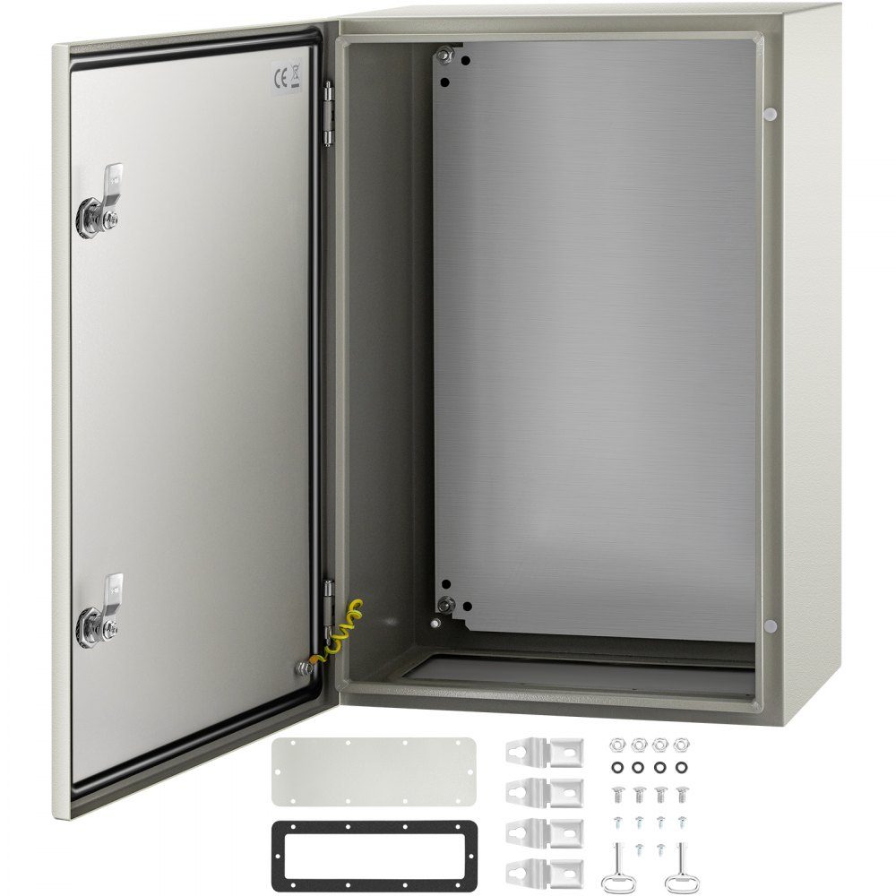 NEMA stalen behuizing 60x40x25cm NEMA 4X stalen schakelkast IP66 waterdicht en stofdicht elektrische aansluitdoos voor buiten/binnen met montageplaat