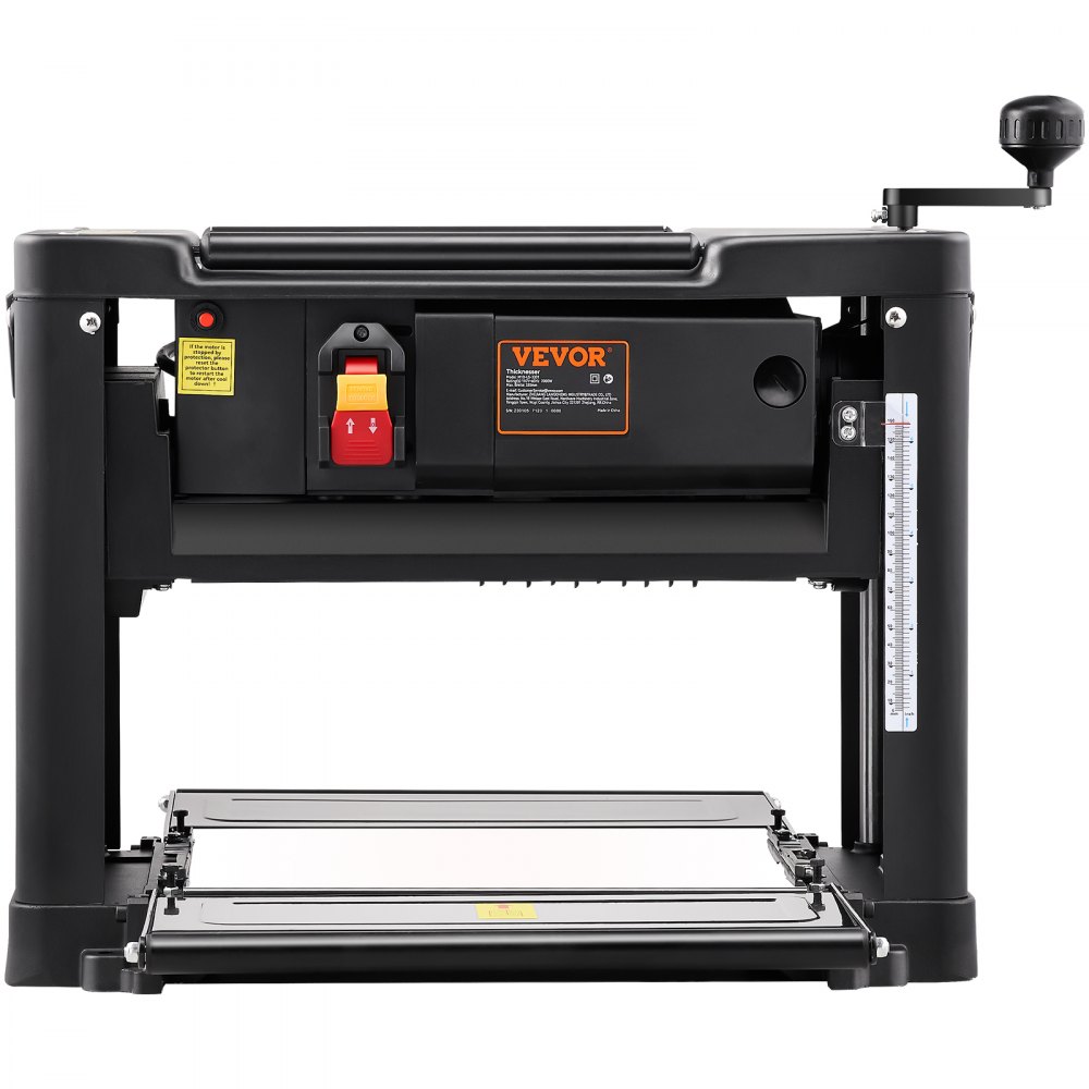 Dikteschaaf 1800 W met 2 HS-schaafmessen, werktafel 330 mm breed Max. snijdikte 15 cm schaafmachine Ideaal voor houtbewerking voor timmerlieden, doe-het-zelvers en decorateurs Dikteschaaf 1800 W met 2 HS-schaafmessen, werktafel 330 mm breed Max. snijdikte 15 cm schaafmachine Ideaal voor houtbewerking voor timmerlieden, doe-het-zelvers en decorateurs