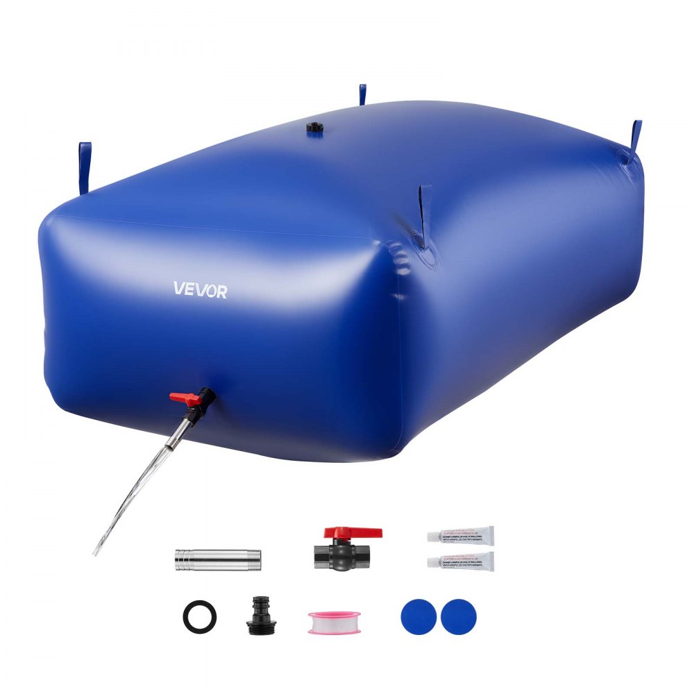 Wateropslagblaas, 1000L PVC-zak met zacht water, wateropslagcontainer, lekvrije en slijtvaste watertank voor buitenbesproeiing van campers, kamperen, noodgevallen Wateropslagblaas, 1000L PVC-zak met zacht water, wateropslagcontainer, lekvrije en slijtvaste watertank voor buitenbesproeiing van campers, kamperen, noodgevallen