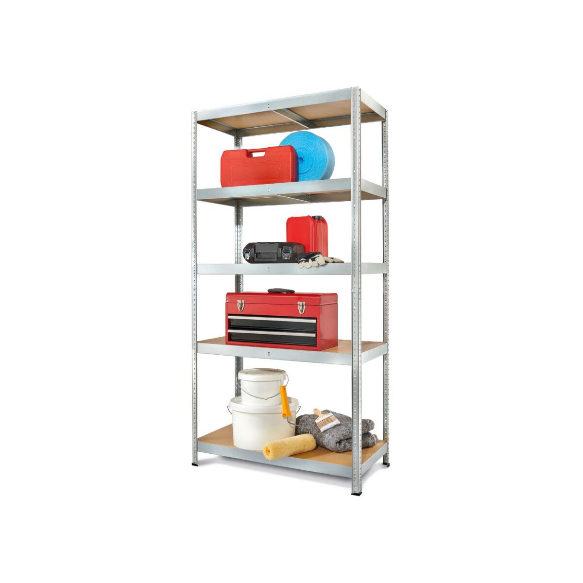 PARKSIDE® Schwerlastregal, verzinkter Stahl, 180 x 90 x 45 cm
