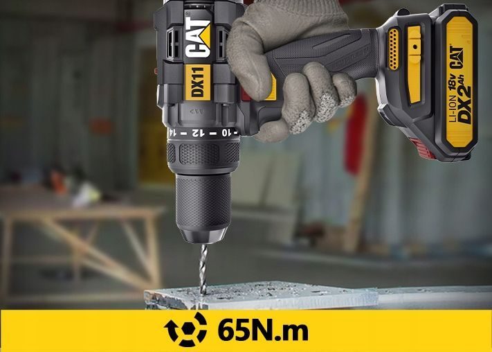 Cordless screwdriver brushless drill driver CAT DX11 18V set