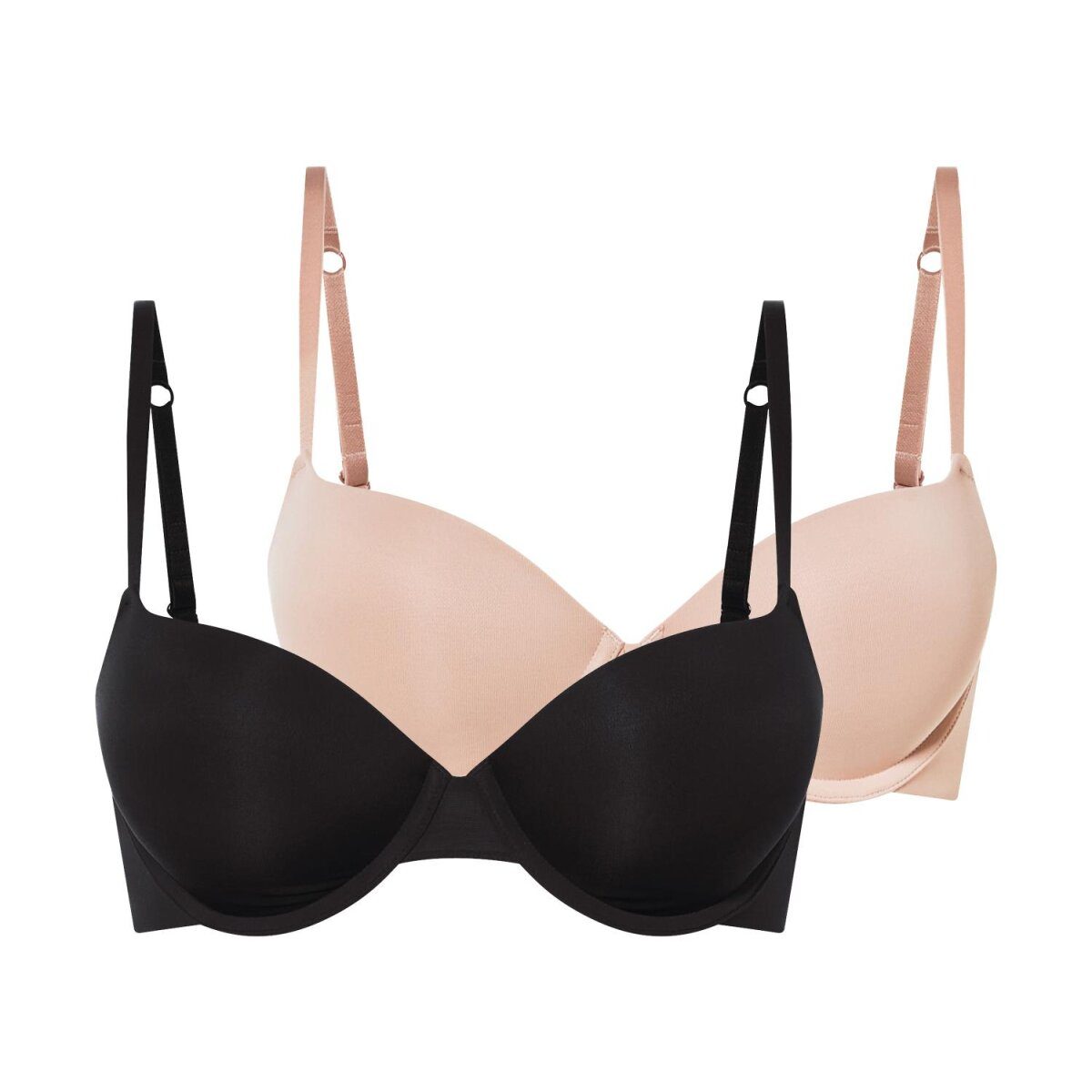 esmara® push-up bh's voor dames, set van 2, met verstelbare bandjes
