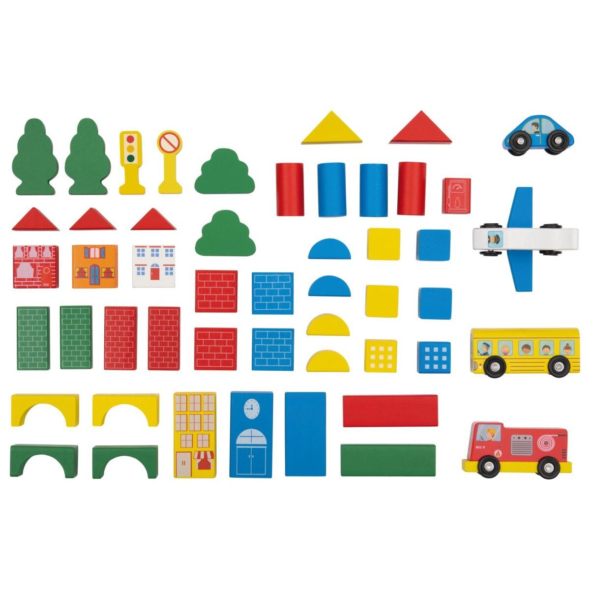 LUPILU® Play Drum Assortment City/Colorful Building Blocks/Sea World (City)
