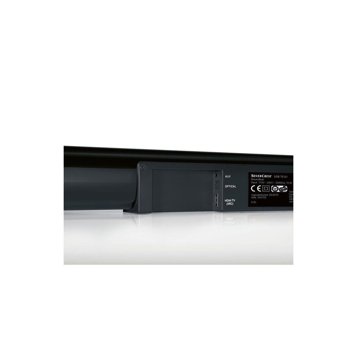SILVERCREST® Soundbar »Stereo 2.1«, mit 2 x 17 + 35 W RMS Subwoofern, 4 Equalizer-Modi