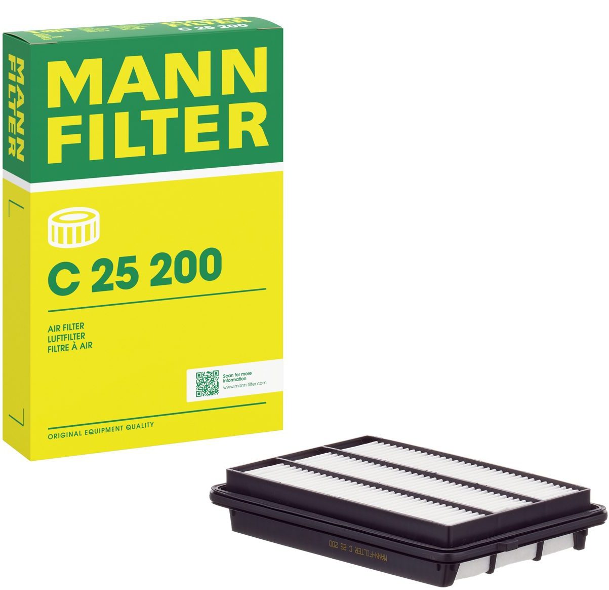 MANN C 25 200 luchtfilter - Nissan · Renault - Artikelnr. HT-51039