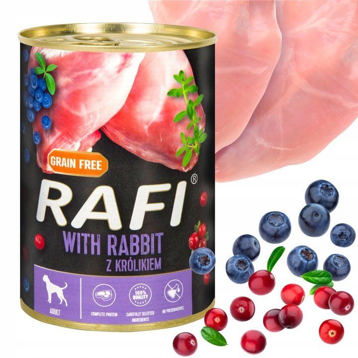 24x Mix Premium Hundefutter Nassfutter Mix Vital Rafi Dose à 400g