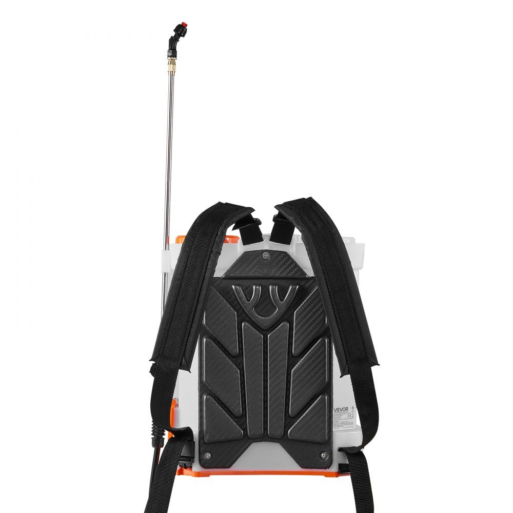 Cordless Sprayer, 12L Electric Backpack Pressure Sprayer, 2 Retractable Wands and 5 Nozzles, Adjustable from 0-6 Bar, 2 Hours Running Time, Portable Pump Sprayer for Yard, Garden and Lawn